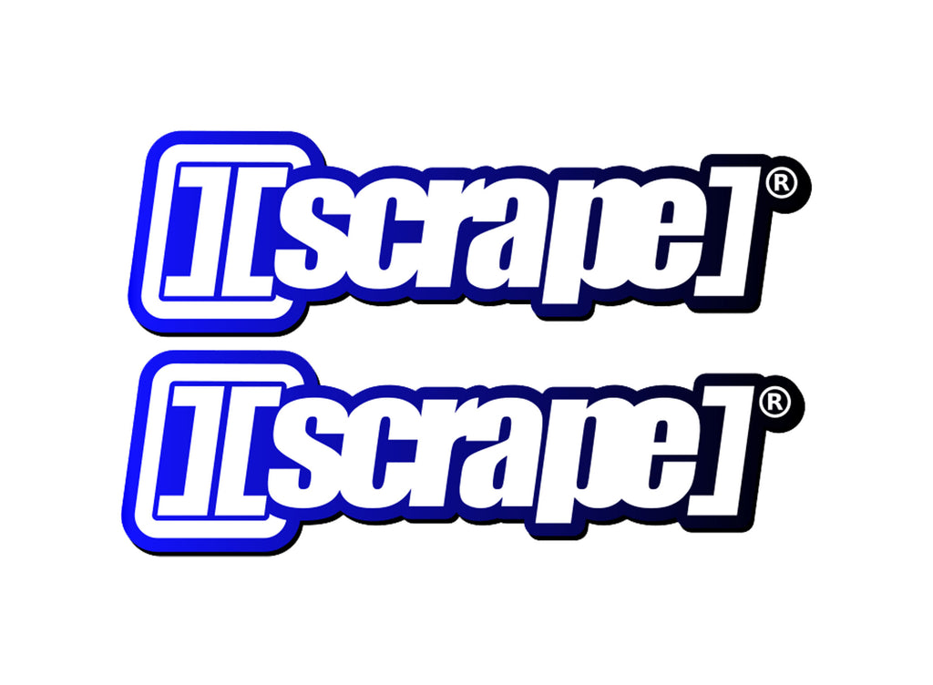 2x Stickers [scrape]® NAVY