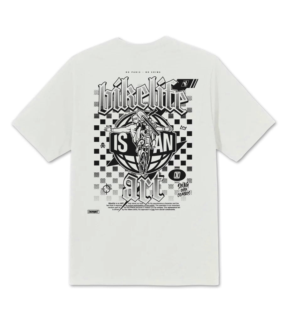 Oversized T-shirt [scrape]® BIKELIFE IS AN ART