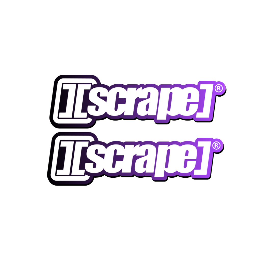 2x Stickers [scrape]® PURPLE