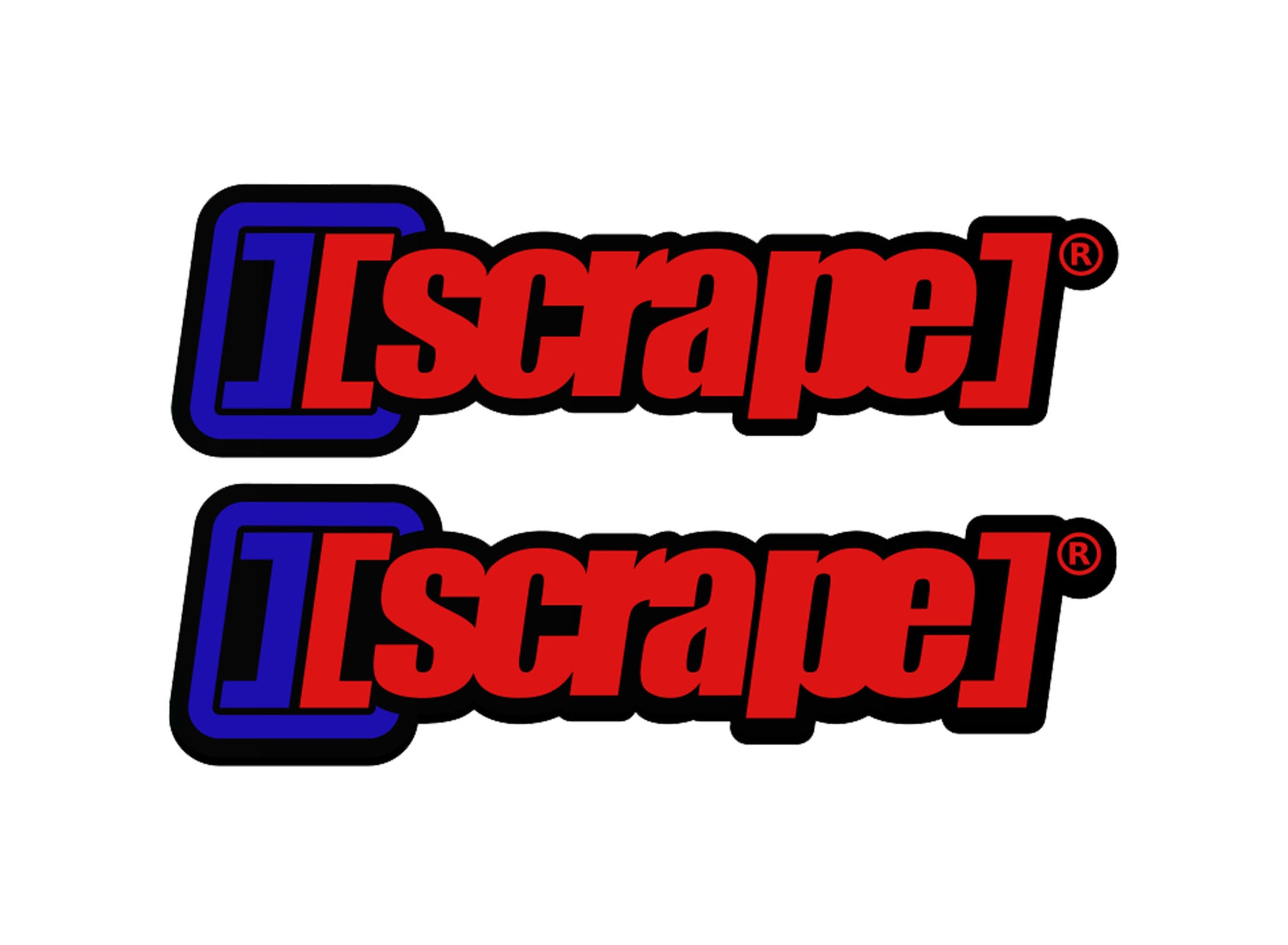 2x Stickers [scrape]® PVNAME