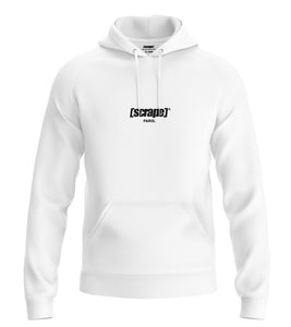 Hoodie [scrape]® PARIS Blanc