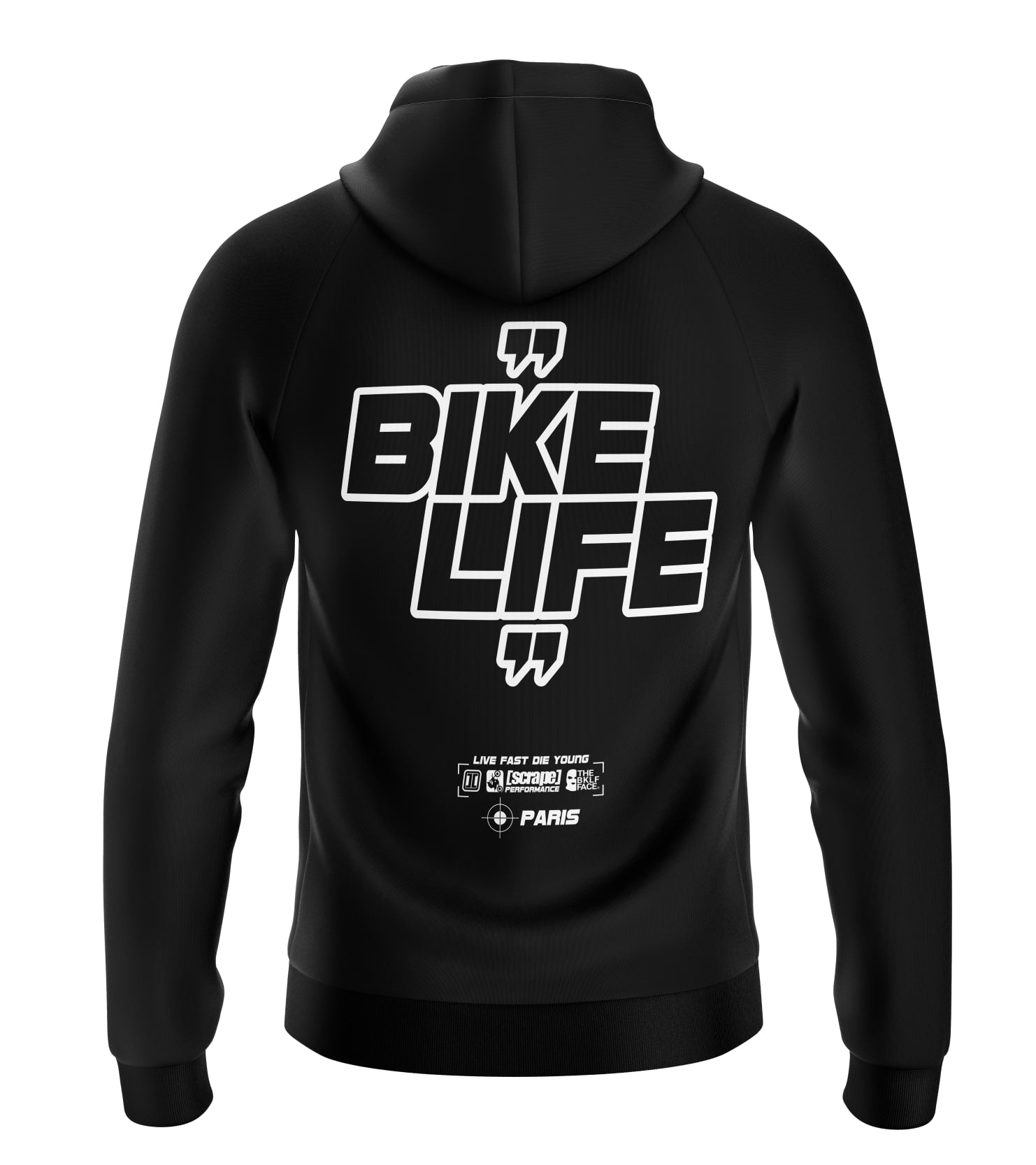 Hoodie [scrape]® BIKELIFE Noir