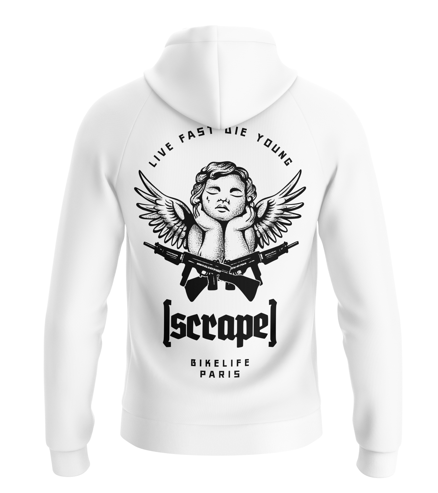 Hoodie [scrape]® LFDY White