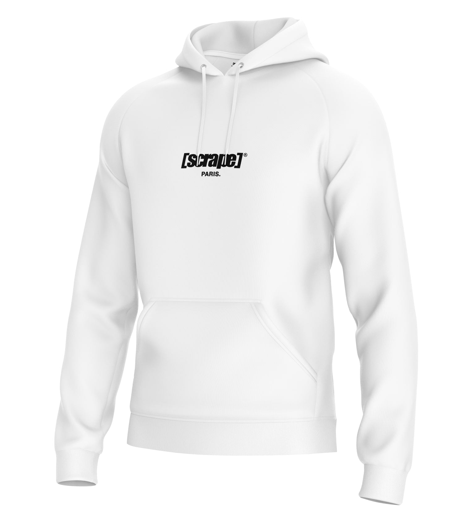 Hoodie [scrape]® PARIS Blanc