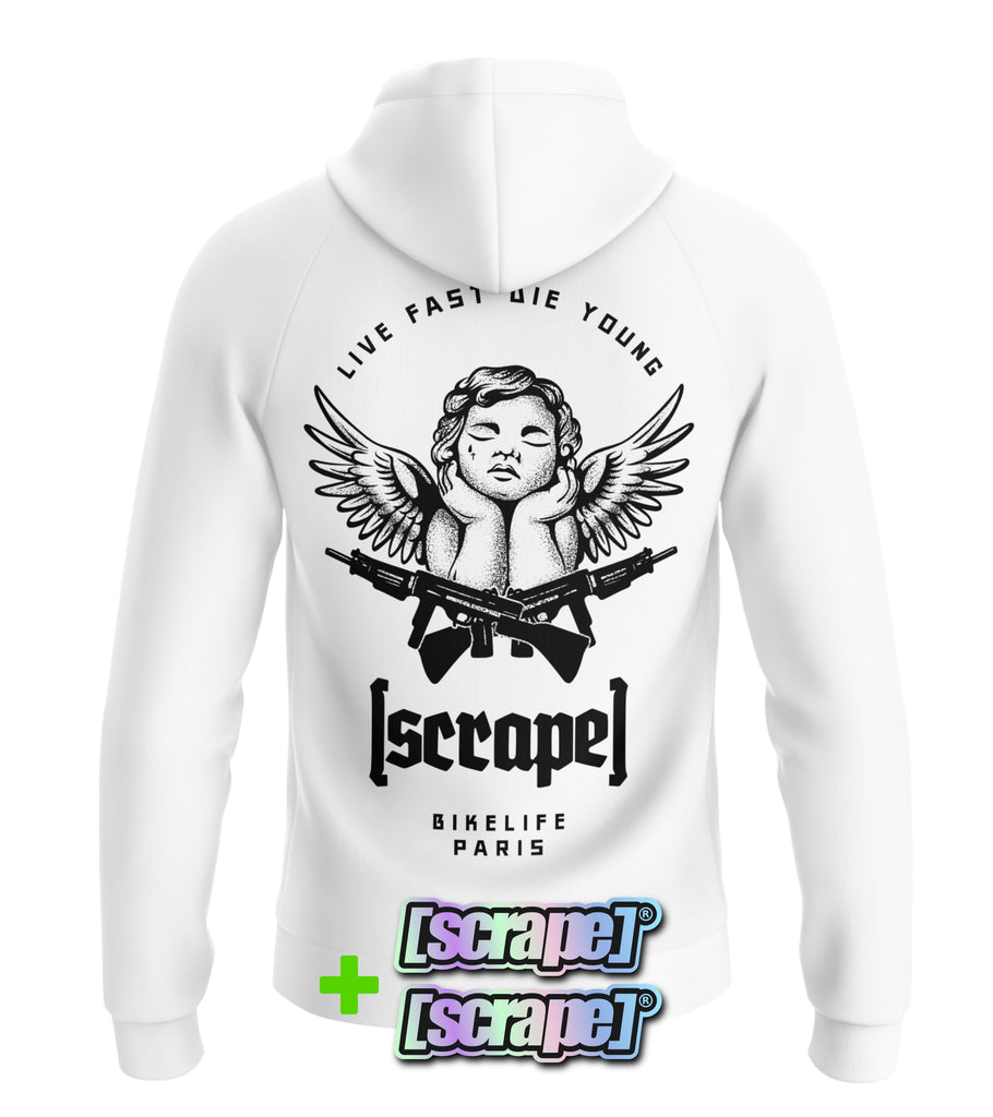 Hoodie [scrape]® LFDY White