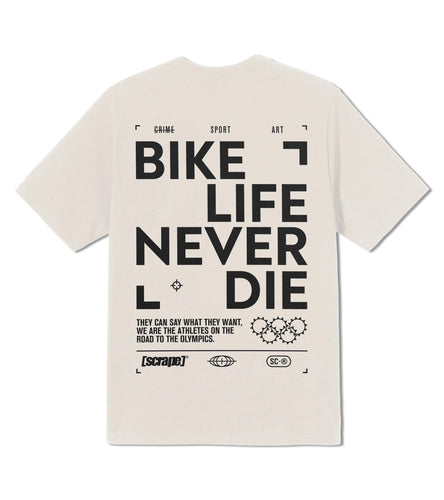 T-shirt Oversize [scrape]® BIKELIFE NEVER DIE